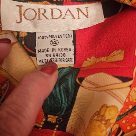 Vintage Jordan Button Up Blouse - Picture 4 of 10